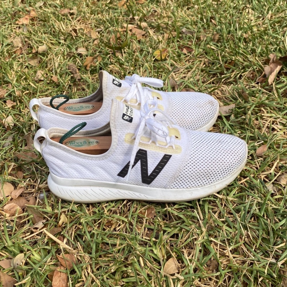 New Balance FuelCore Coast v3 Womens 7 White Black Mesh Running Shoes WCOASWT3 - Picture 3 of 10